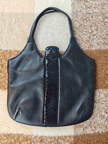 Vintage lederhandtasche d - lederhandtasche, e.d