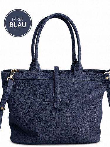 Damen leder handtasche shopper - leder,