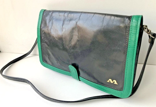 Vintage leder handtasche - vintage,