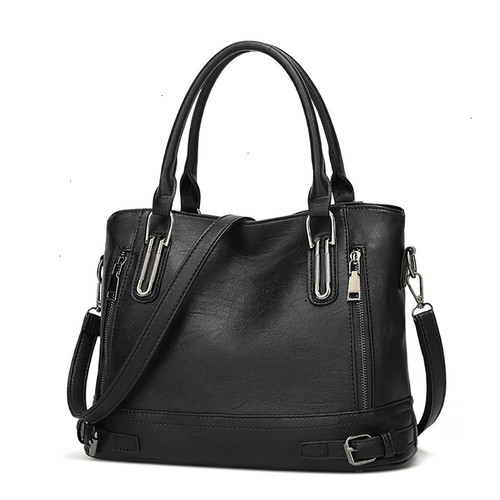 Damen leder handtasche shopper - leder,