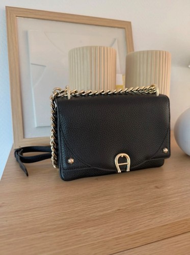 Aigner lederhandtasche schwarz - aigner,