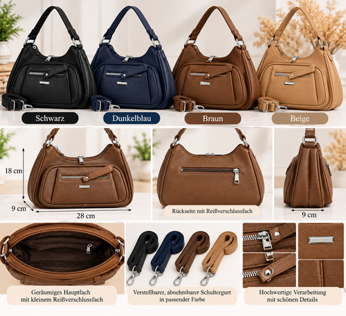 Damen handtasche elegant mit - handtasche,